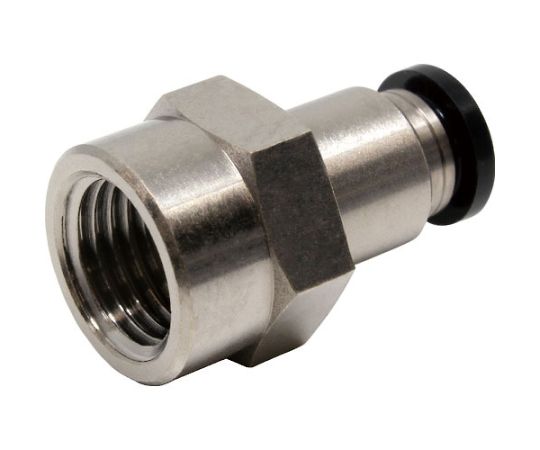 ピスコ チューブフィッティング メスストレートチューブ6ネジ02 PCF6-02 1個(ご注文単位1個)【直送品】