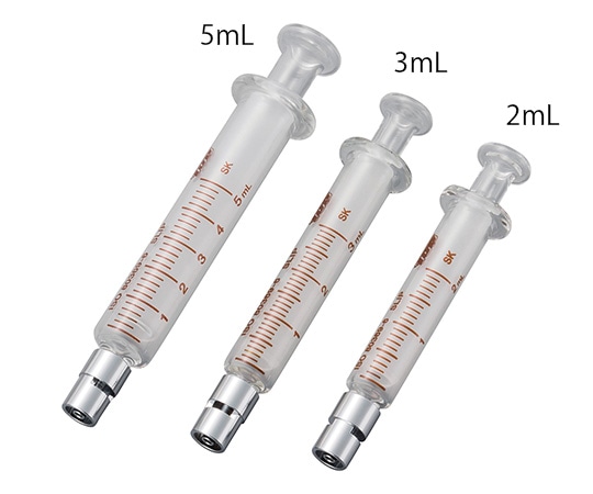 トップ LORガラスシリンジ スリップ 5mL EOG滅菌済(個包装) 5本入 23048 1箱(ご注文単位1箱)【直送品】