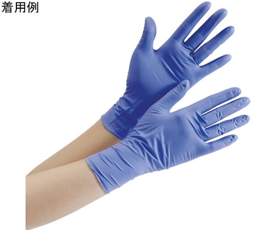 ミドリ安全 ニトリル手袋 ベルテ701H パウダーフリー(100枚入) M VERTE-701H-M 1箱(ご注文単位1箱)【直送品】