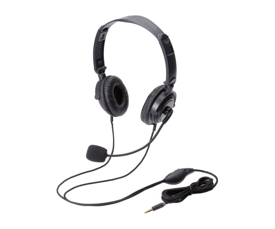 エレコム ヘッドセット(4極両耳折りたたみオーバーヘッド) HS-HP20TBK 1個(ご注文単位1個)【直送品】