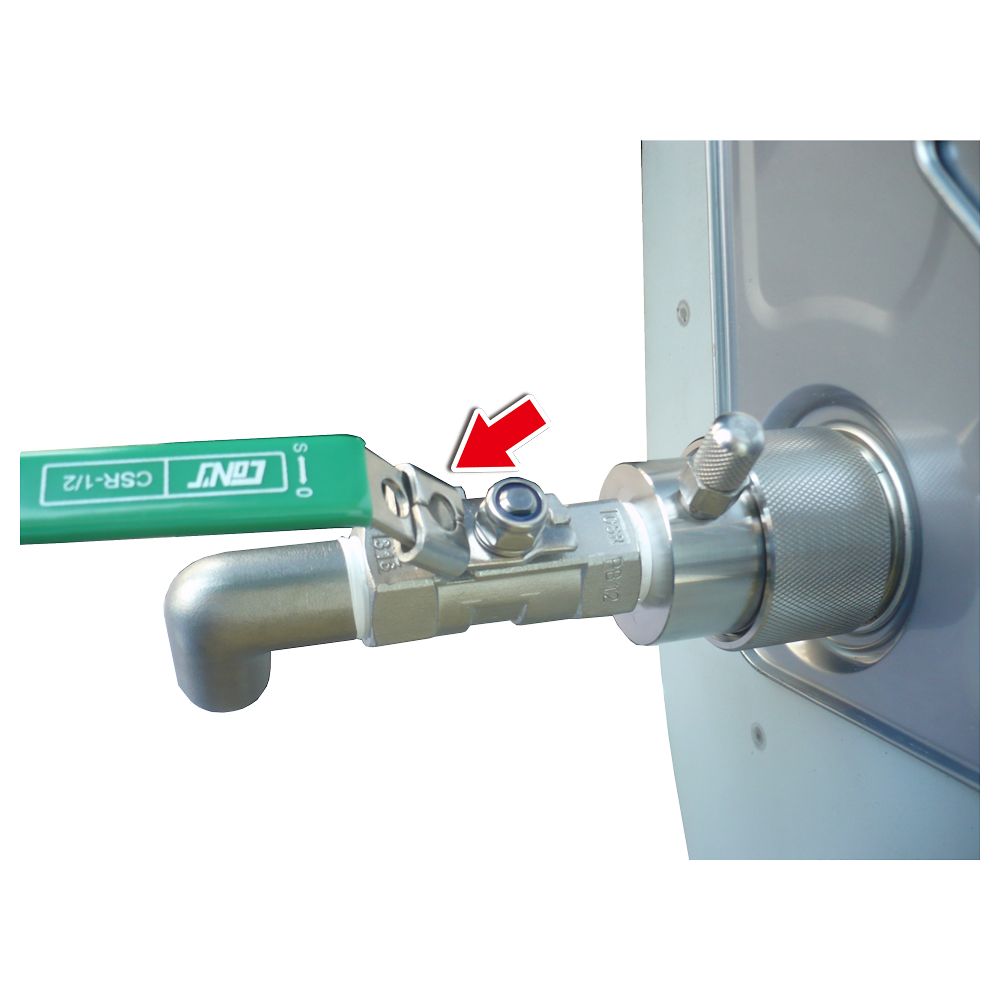 アクアシステム ペールコック(低粘度溶剤用・一斗缶外径Φ41用・レバーロック付)　SP-L40I 1個（ご注文単位1個）【直送品】