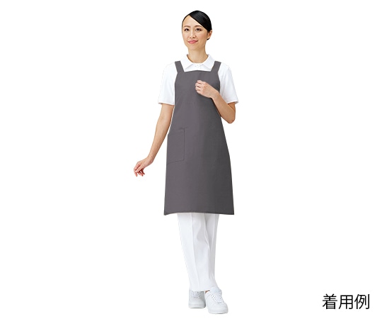 アズワン エプロン (男女兼用) ブラウン TU-63142 1枚(ご注文単位1枚)【直送品】