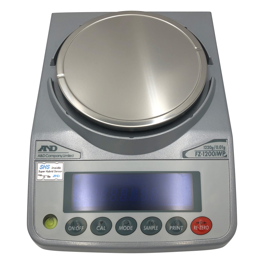 エー・アンド・デイ 校正用分銅内蔵型防塵・防水型電子天びん FZ-iWPシリーズ ひょう量:1220g 最小表示:0.01g FZ-1200iWP 1台(ご注文単位1台)【直送品】