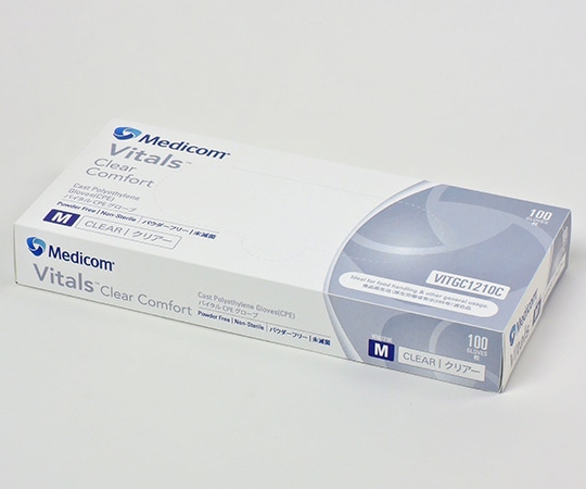 ARメディコム・インク・アジアリミテッド バイタル CPEグローブ クリアー Mサイズ 1箱(100枚入) VITGC1210C 1箱(ご注文単位1箱)【直送品】