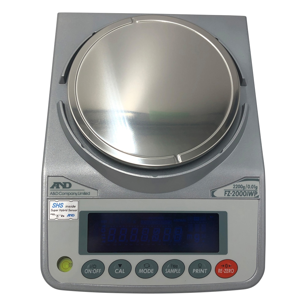 エー・アンド・デイ 校正用分銅内蔵型防塵・防水型電子天びん FZ-iWPシリーズ ひょう量:2200g 最小表示:0.01g FZ-2000iWP 1台(ご注文単位1台)【直送品】