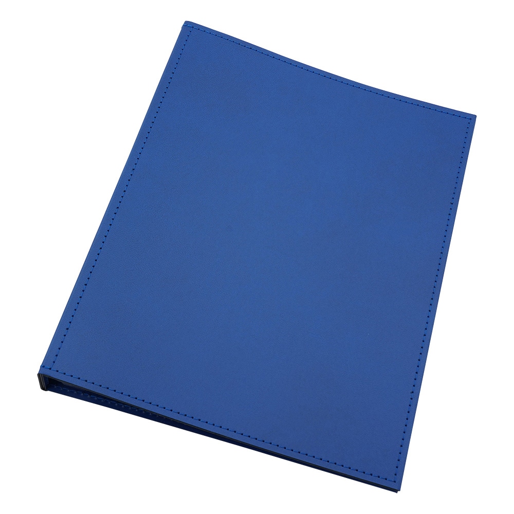 LIHITLAB カルテブック(スタンダード) 4穴タイプ ブルー HB437-1 1冊(ご注文単位1冊)【直送品】