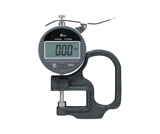 シンワ測定 デジタルシックネスキャリパー A0.01mm/10mm ハンドル付 73746 1個(ご注文単位1個)【直送品】