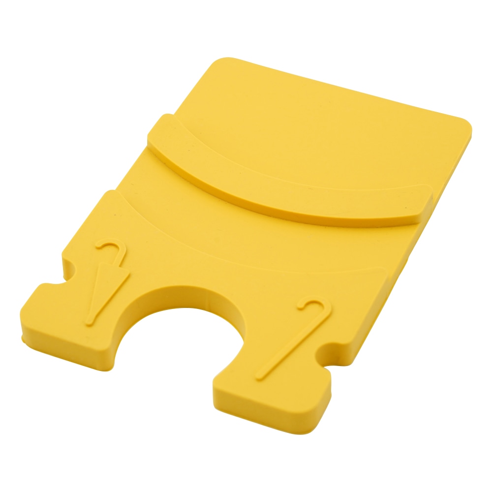 新倉計量器 杖・傘かけ スティックラバー イエロー 1個(ご注文単位1個)【直送品】