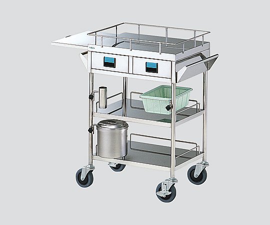 ナビス(アズワン) 繃帯交換車 600×450×875mm BC-1000S 1台(ご注文単位1台)【直送品】