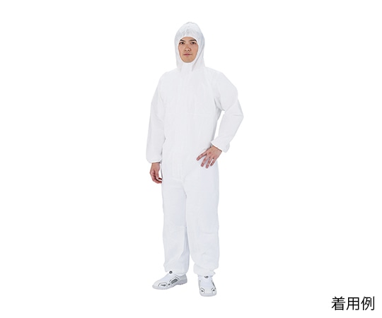 ナビス（アズワン） SMS防護服　L　CN4012CW 1枚（ご注文単位1枚）【直送品】