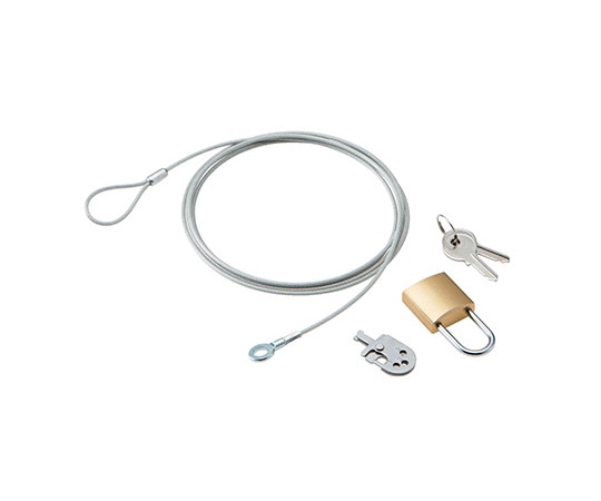 エレコム ノートパソコン&マウスセキュリティロック(南京錠) ESL-3A 1個(ご注文単位1個)【直送品】