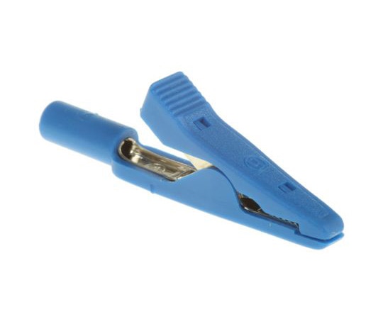 Hirschmann Test & Measurement ヒルシュマン わに口クリップ 青 930317802 1個(ご注文単位1個)【直送品】