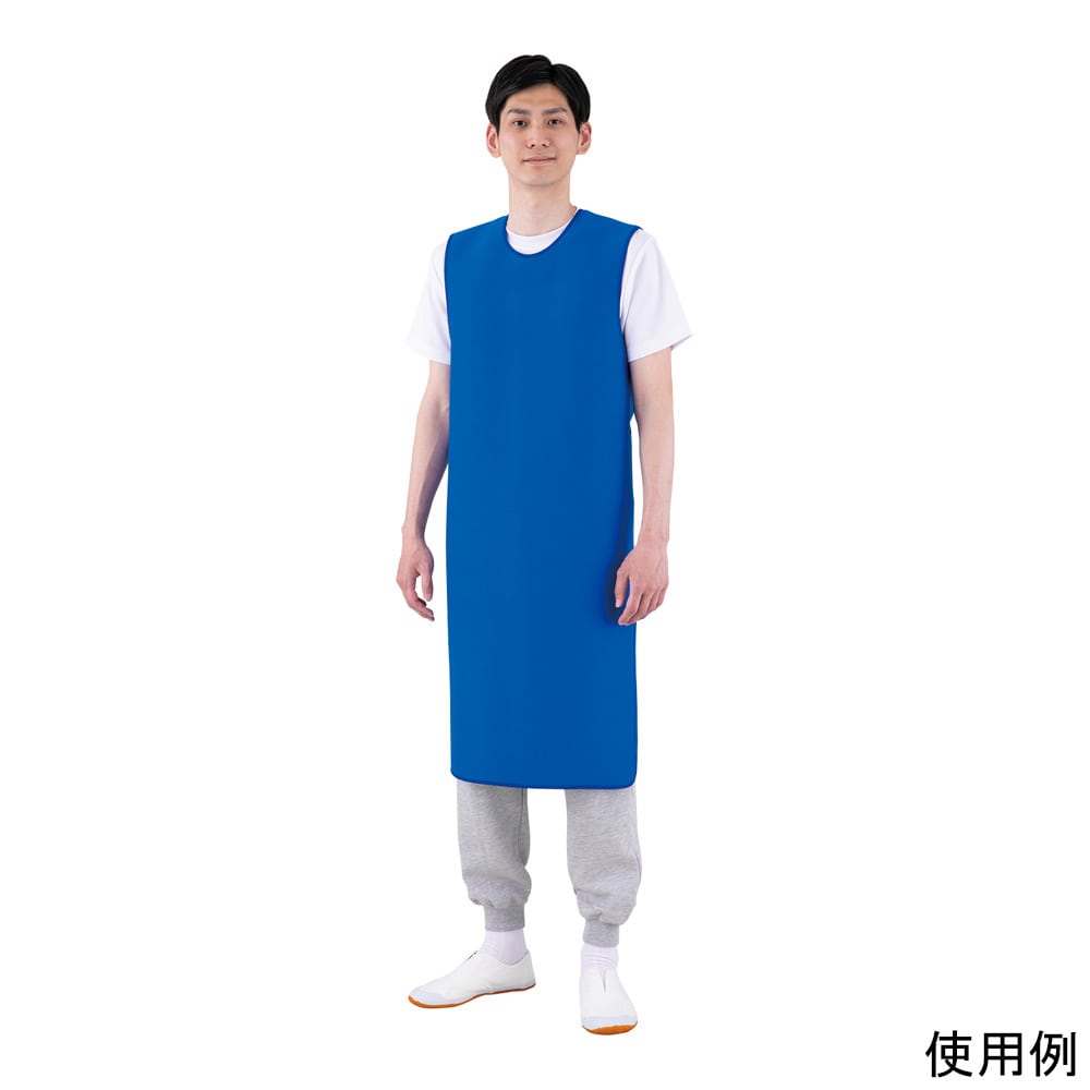 ナビス(アズワン) 防水やわらか入浴エプロン フリー 1枚(ご注文単位1枚)【直送品】