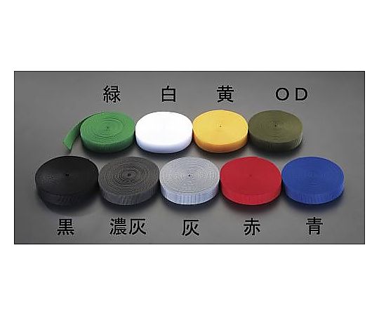 エスコ 20x1.2mm/10m ベルト・平織 (PP製・黒) EA628PT-11 1巻 (ご注文単位1巻) 【直送品】