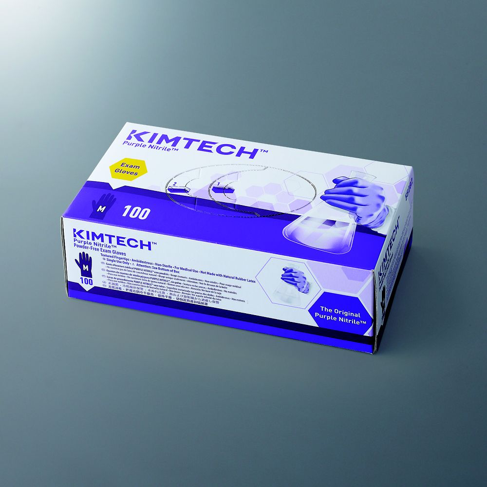 アズワン キムテック パープルニトリルグローブ L 1箱 (100枚入) 55083 1箱 (ご注文単位1箱) 【直送品】