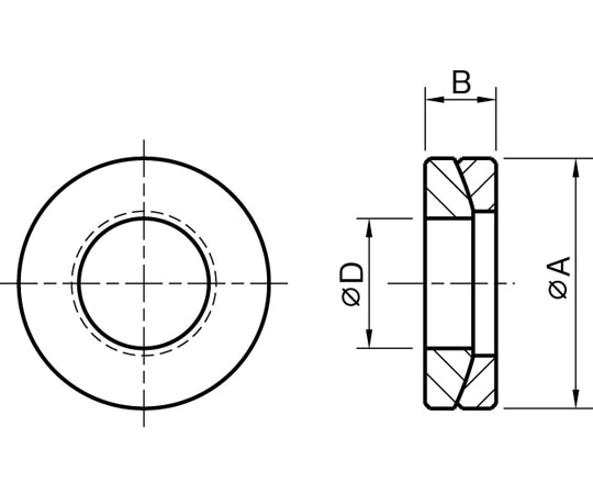 エスコ M6x13mm ［焼入れ］球面ワッシャー (1セット) EA949HM-31 1セット (ご注文単位1セット) 【直送品】