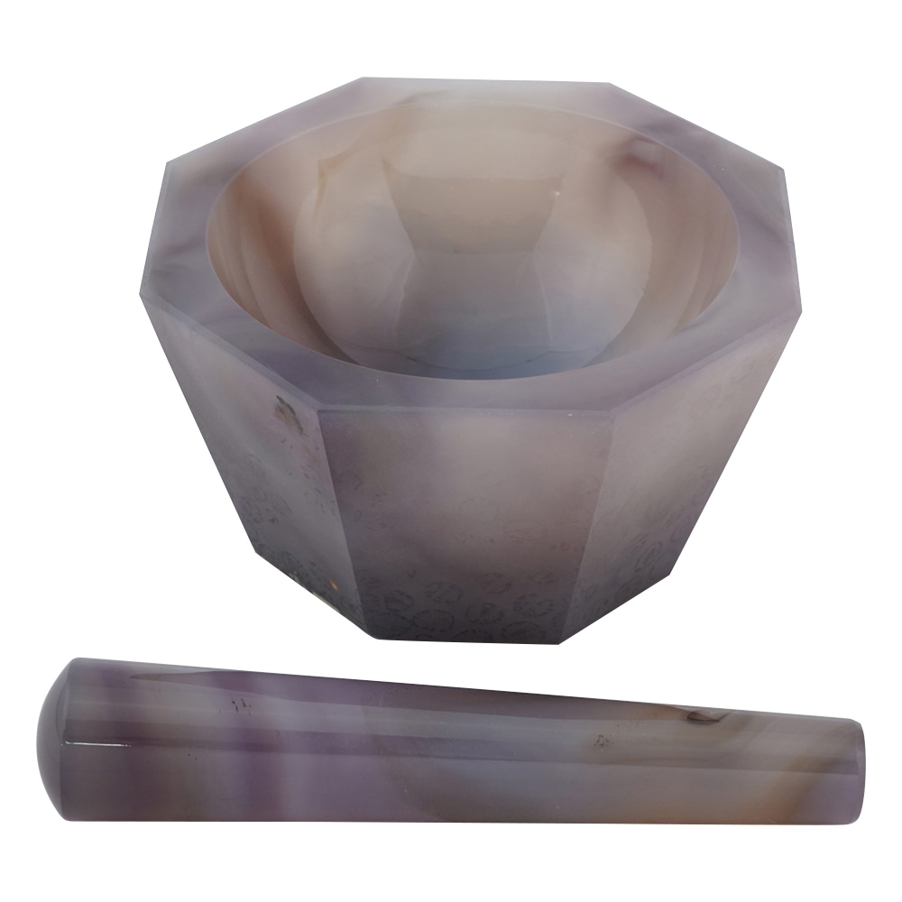 城戸メノウ乳鉢製作所 メノー乳鉢 深型 φ110×φ130×45mm 乳棒付き 1セット (ご注文単位1セット) 【直送品】