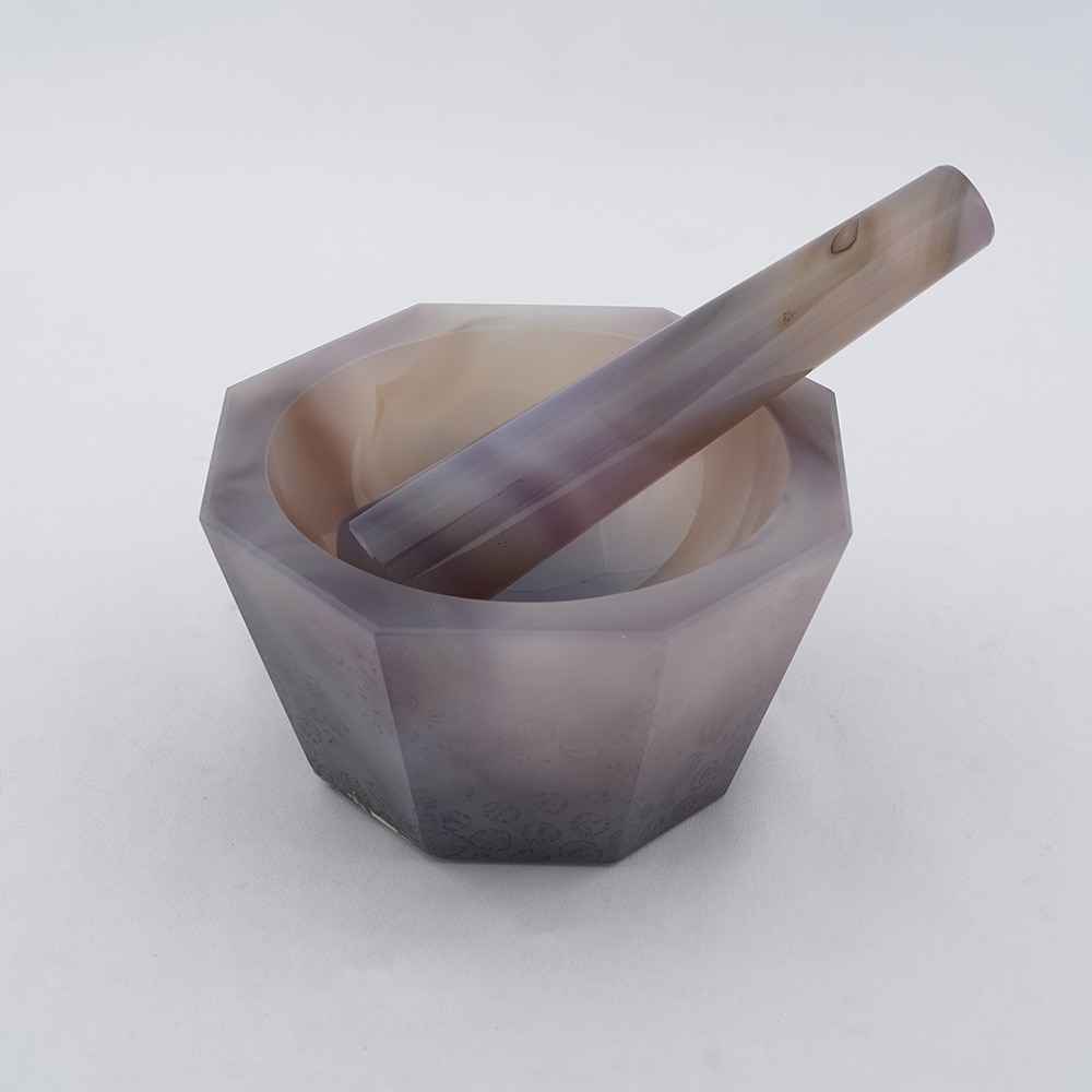 城戸メノウ乳鉢製作所 メノー乳鉢 深型 φ110×φ130×45mm 乳棒付き 1セット (ご注文単位1セット) 【直送品】