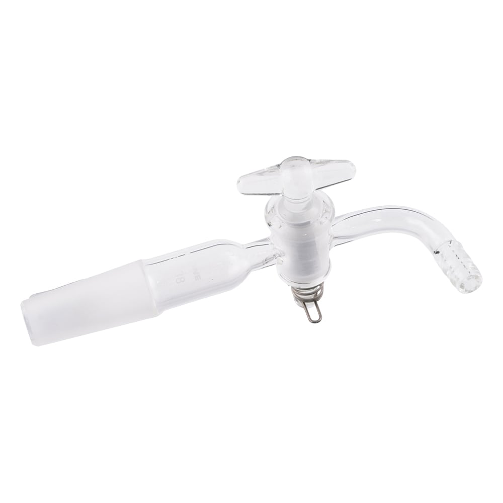 アズワン 排気管 曲管 ガラスコックVCG1938 1個 (ご注文単位1個) 【直送品】