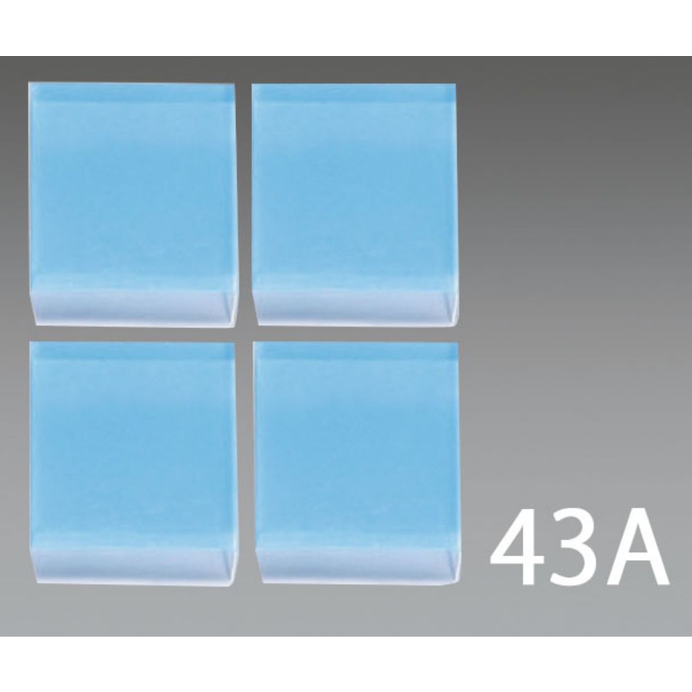 エスコ 40x 40x5mm 粘着マット (転倒防止/4枚) EA979D-43A 1パック (ご注文単位1パック) 【直送品】
