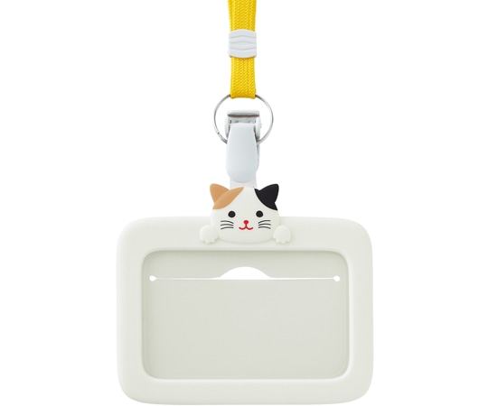 LIHITLAB SMARTFIT PuniLabo IDカードホルダー ミケネコA-7804-7 1個 (ご注文単位1個) 【直送品】