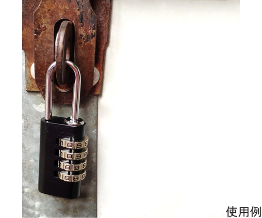 セーフラン安全用品 ダイヤル可変式錠 (亜鉛合金) 約58×21mm 黒12730 1個 (ご注文単位1個) 【直送品】