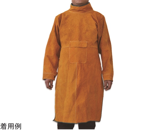 セーフラン安全用品 溶接用牛革防護服 フリーサイズ 茶色39951 1個 (ご注文単位1個) 【直送品】