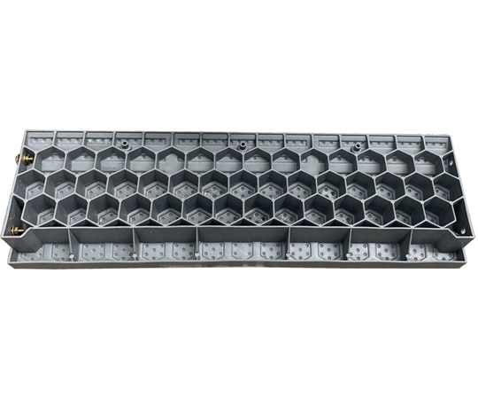 セーフラン安全用品 段差プレート (ストレート) 900×270×95mm 3.2kg/p 連結用ネジ付属 グレーJ2406 1台 (ご注文単位1台) 【直送品】