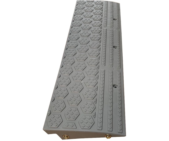 セーフラン安全用品 段差プレート (ストレート) 900×270×95mm 3.2kg/p 連結用ネジ付属 グレーJ2406 1台 (ご注文単位1台) 【直送品】