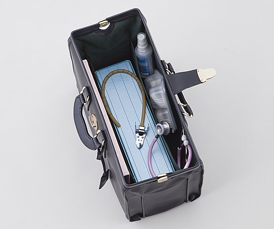アズワン 牛革往診鞄 (390×180×270mm) NV-1 1個 (ご注文単位1個) 【直送品】
