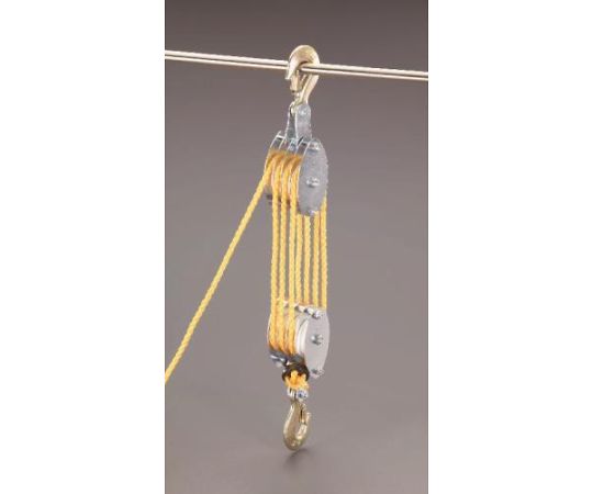 エスコ 300kg ロープホイスト (φ8mmx20mロープ付) EA987CH-10 1個 (ご注文単位1個) 【直送品】