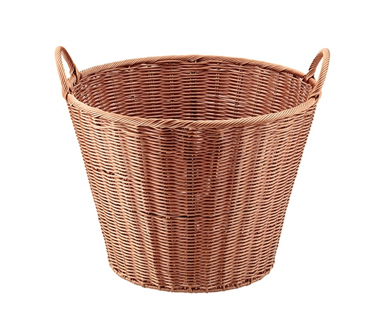 アズワン 丸深型テーパーバスケット ブラウン625503 1個 (ご注文単位1個) 【直送品】