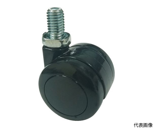 アズワン ねじ込み双輪キャスター ナイロン車輪 自在 Φ40 M8TDN40-M8 1個 (ご注文単位1個) 【直送品】