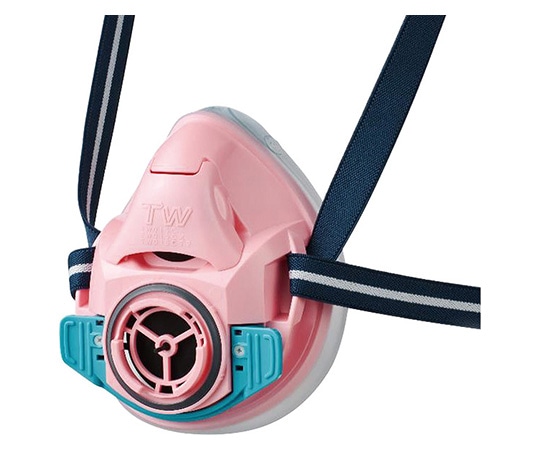 重松製作所 防じん・防毒両検定マスク/半面形/ Sサイズ/撫子色 (ピンク) TW01SC (S) PI 1個 (ご注文単位1個) 【直送品】