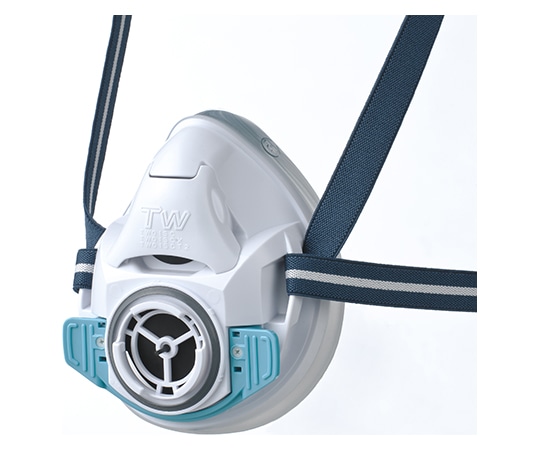 重松製作所 防じん・防毒両検定マスク/半面形/ Sサイズ/白磁 (ホワイト) TW01SC (S) WH 1個 (ご注文単位1個) 【直送品】