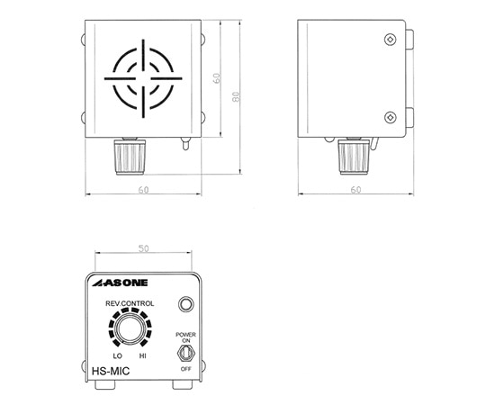 アズワン ミクロスターラー HS-MIC 1個 (ご注文単位1個) 【直送品】