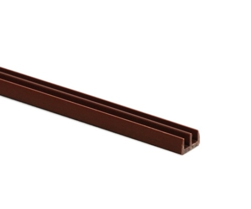 光 レール上部 (チョコ) 14mm×1000mmPR8301 1本 (ご注文単位1本) 【直送品】