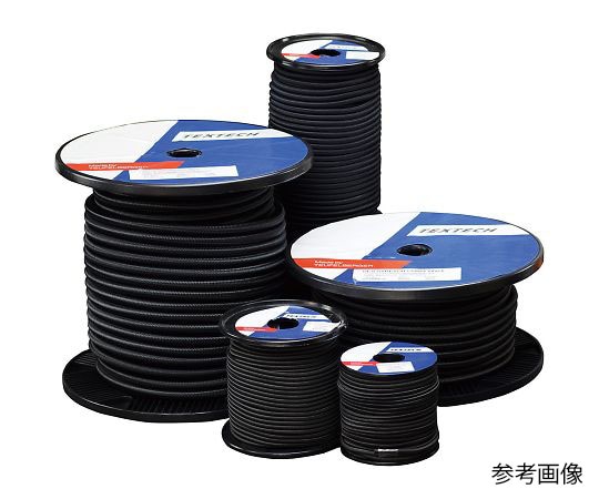 Tex Technology ショックコード 50m巻 黒 Φ3mm110460 1巻 (ご注文単位1巻) 【直送品】