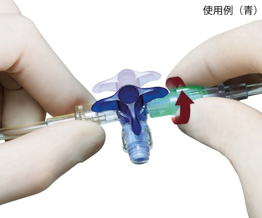 ニプロ ディスコフィックスC バルブ付 (ニードルレスバルブ付滅菌三方活栓) 青3バー360° 延長チューブなし 1箱 (100個入) 17523 1箱 (ご注文単位1箱) 【直送品】