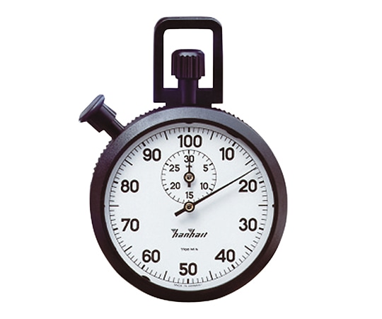 ハンハート ABSアナログストップウォッチ30分計 1周100分 最小:1/100分121.0217-00 1個 (ご注文単位1個) 【直送品】