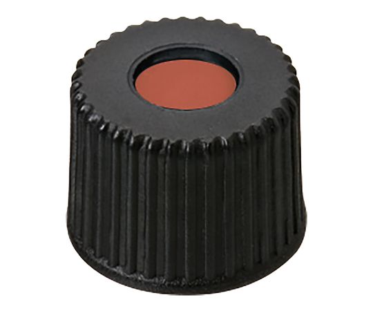 LLG Labware オートサンプラー用バイアル用 黒キャップ＋セプタム (TFE/ゴム) 100個入6266866 1袋 (ご注文単位1袋) 【直送品】