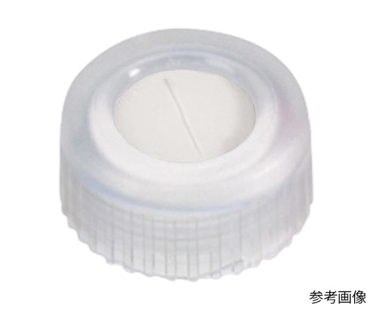 LLG Labware オートサンプラー用バイアルキャップ (キャップ規格9-425用) 透明スクリューキャップ+スリットセプタム (PTFE/シリコン) 100個入7200809 1袋 (ご注文単位1袋) 【直送品】