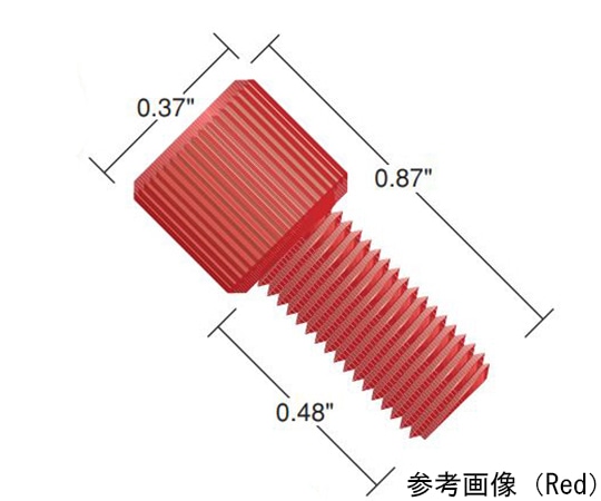 IDEX フランジレスナット Black Delrin for 1/8”, 1.8mm, 2.0mm, 2.5mm, 3.0mm OD tubing (10pk) P-301X 1セット (ご注文単位1セット) 【直送品】