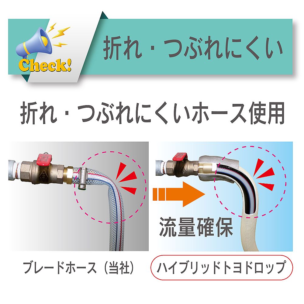 トヨックス 冷却水結露防止用耐圧ブレードホース ハイブリッドトヨドロップホース 内径12mm×外径18mm×断熱材外径26mm 長さ8mHTD-12G-8 1本 (ご注文単位1本) 【直送品】