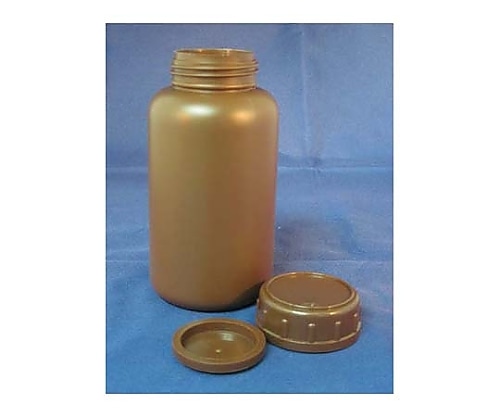 ニプロン化成工業 PE広口瓶 (茶) 250mlM1-004-05 1本 (ご注文単位1本) 【直送品】