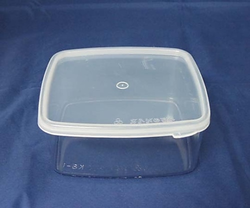 アズワン シール容器 角型 600mLKS-1 1個 (ご注文単位1個) 【直送品】