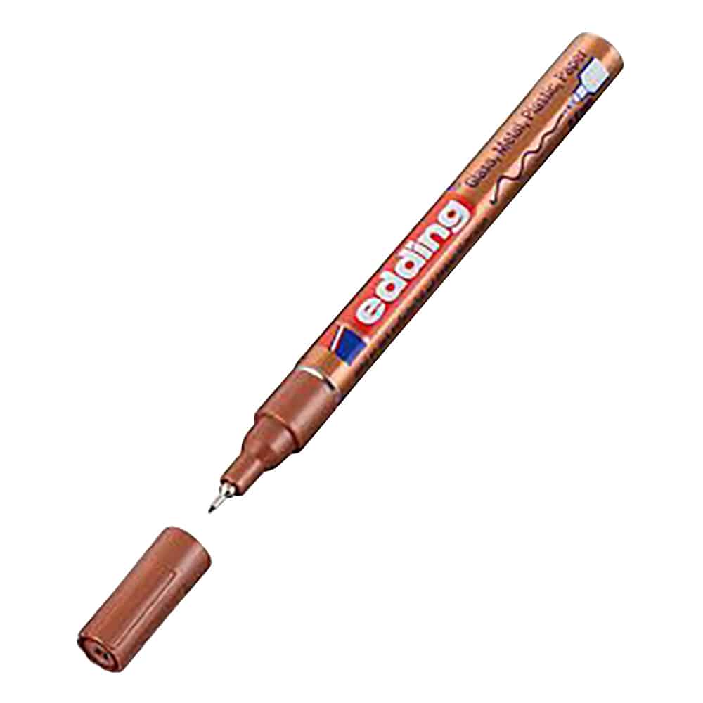 Edding ペイントマーカー (耐熱・耐アセトン) φ0.8mm 銅4-780-9-055 1個 (ご注文単位1個) 【直送品】