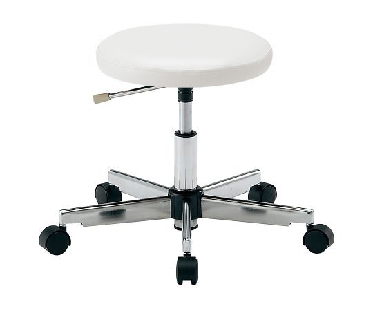 アズワン カラフルラウンドチェア ホワイトLRN-W 1個 (ご注文単位1個) 【直送品】