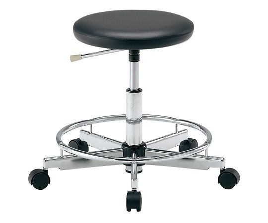 アズワン カラフルラウンドチェア ブラックLRN-BKR 1個 (ご注文単位1個) 【直送品】