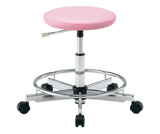 アズワン カラフルラウンドチェア ピンクLRN-PR 1個 (ご注文単位1個) 【直送品】